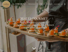 Tablet Screenshot of bealesgourmet.com